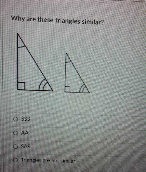 Why are these triangles similar?