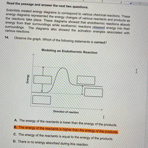 Read the passage and answer the next two questions.

Scientists created energy diagrams to corresp
