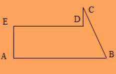 In the figure to the right, AE + DC = 1 1/5 cm, AB = 1 3/4 cm, DE = 1 1/4 cm, and BC = 1 3/10 cm. F