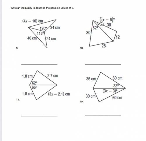 How do I solve these four problems