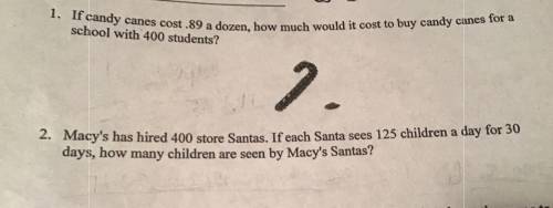 Can somebody plz answer these word problems correctly thanks! (Middle school math)

Show how u got