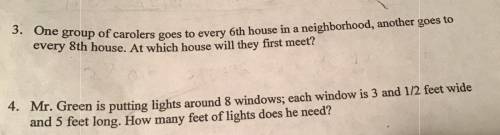Can somebody plz help answer both word problems correctly thanks! And show the steps on how u got t