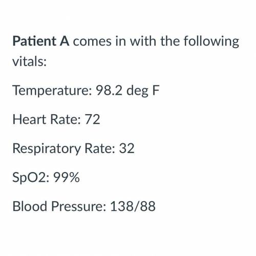 Respiratory rate

Temperature 
Blood pressure 
Resting pulse 
SpO2 
Which of these vitals fall out