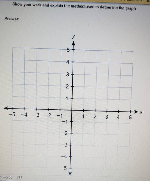 Graph 4x+y=6x-1. Show your work and explain the method used to determine the graph. [ Look at the p
