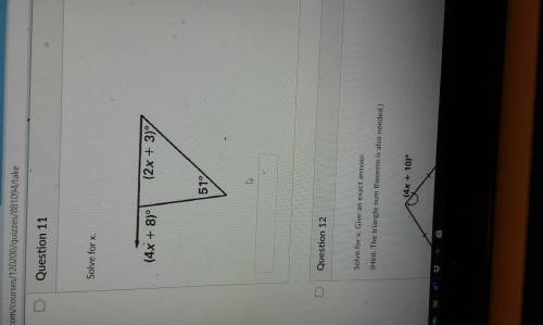 Pls help me solve for x ill give 10 points away