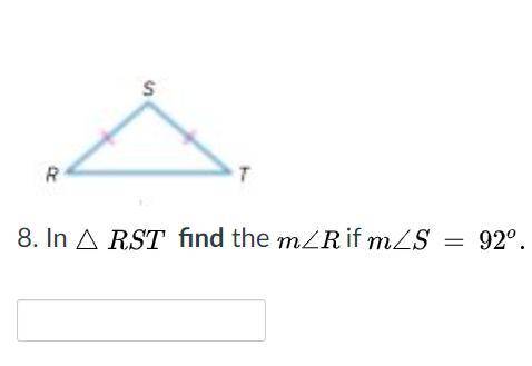 Please help! 
in RST find the m