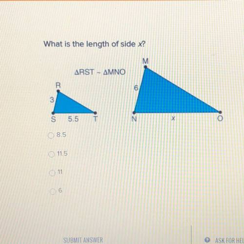 Please please hurry ! What is the length of side X?