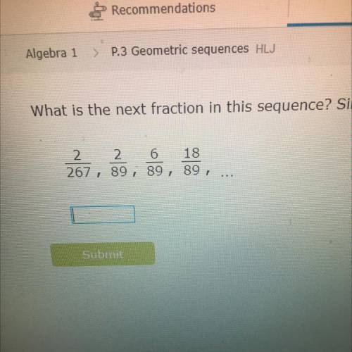 What is the next fraction in this sequence.