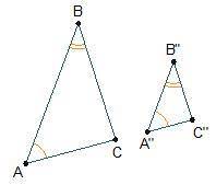 Triangles A B C and A double-prime B double-prime C double-prime are shown. Triangle A double-prime