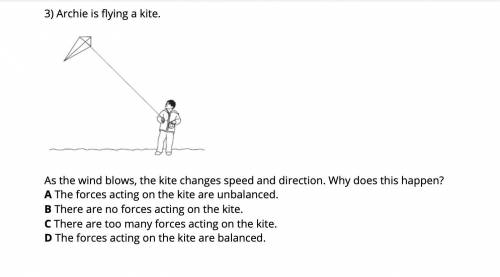 Archie is flying a kite. As the wind blows, the kite changes speed and direction. Why does this hap