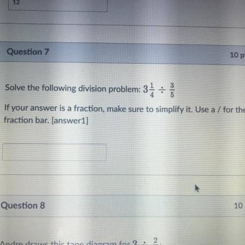 What is 3 1/4 divide by 3/5