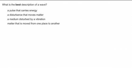 What is the best description of a wave?