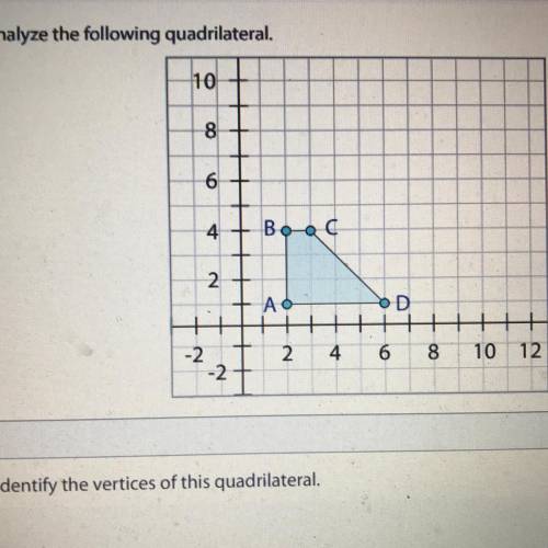 URGENT

*please show work*
1A identify the vertices of the quadrilateral 
1B The quadrilateral is