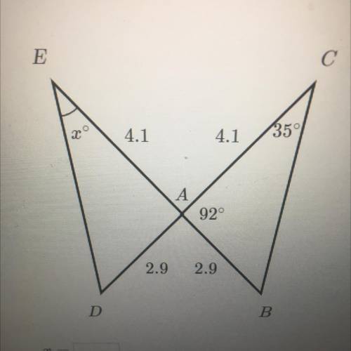 HELP ASAP
What is the value of x in the figure shown?