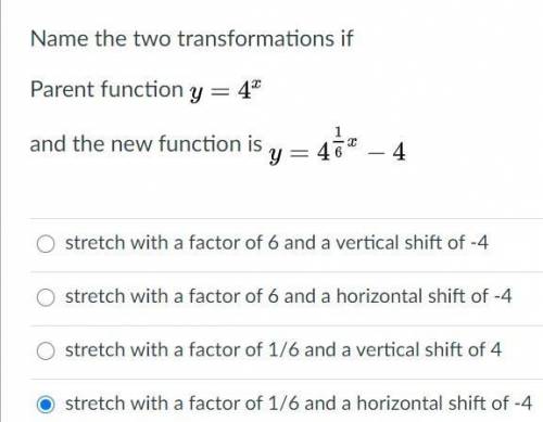 This is a Algebra 1 question, question in the picture, transformations
