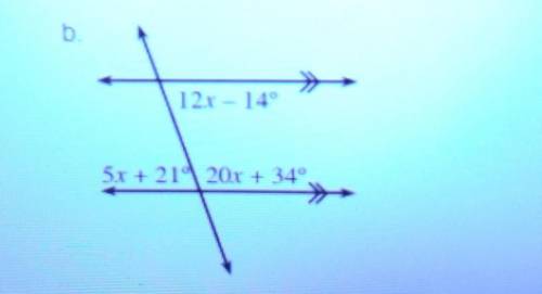 use your knowledge of angle relationships solve for x in the diagram below Justify Your solution by