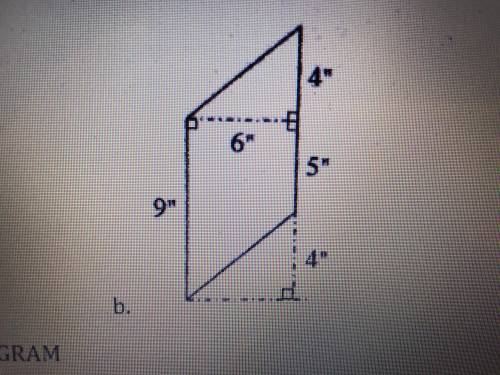 2-79. Find the areas of the figures below. Can you find more than one method for each shape? step b