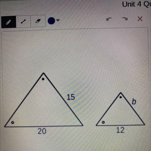 If b were 9 what’s the scale factor between these two triangles(going in the direction of from bigg