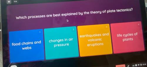 Which processes are best explained by the theory of plate tectonics?