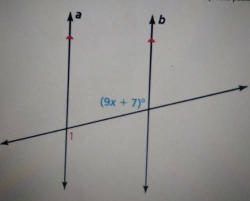 5The measure of angle 1 is greater than 97° and at most 115°. Graph the possible values of x. (9x +