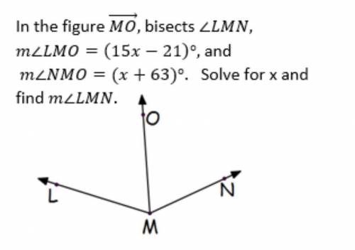 Can you help me solve (picture above)

A) x = 6, m< LMN = 138°
B) x = 3, m< LMN = 27°
C) x =