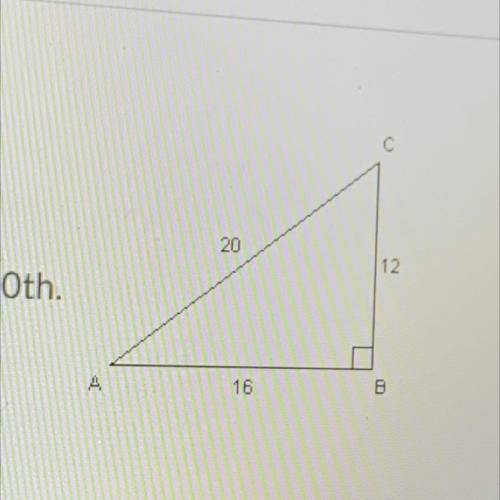 Solve the following triangle.