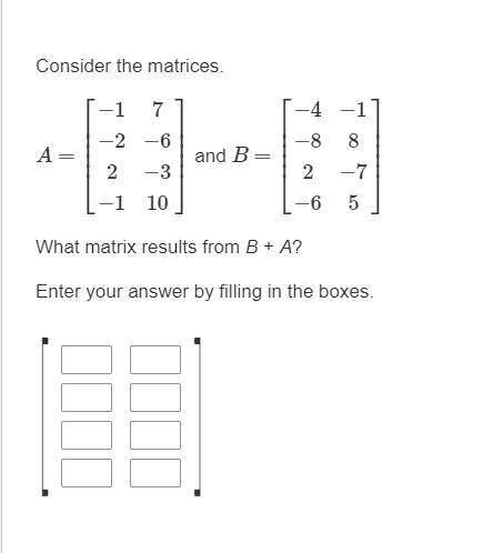 Matrices Question - Please Help!