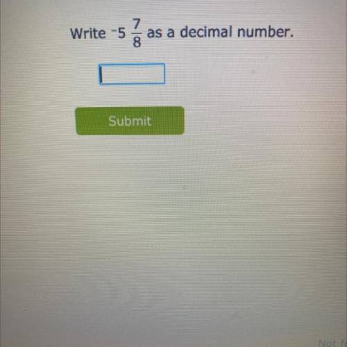 How would you do this as a decimal number ?
