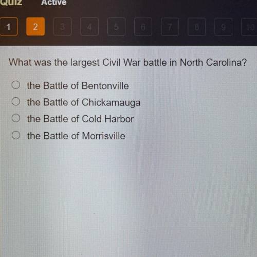 What was the largest Civil War battle in North Carolina?