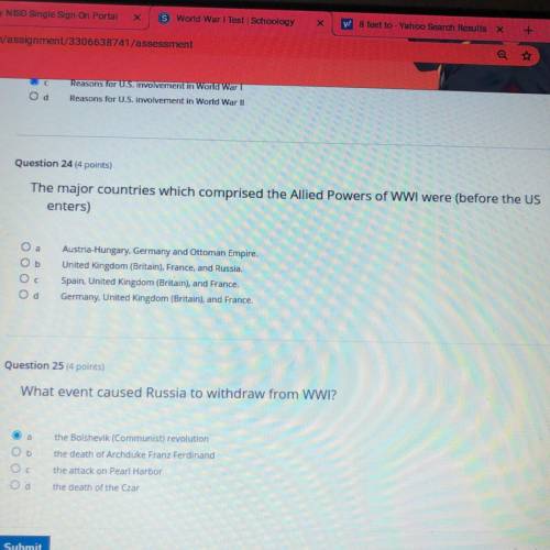 Pls help me with my history quiz