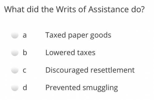 What did the Writs of Assistance do?