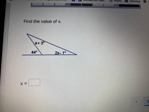 Find the value of X can someone help