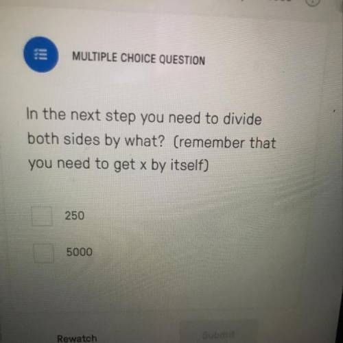 I suck with math so (10) points whoever helps lol

In the next step you need to divide
both sides