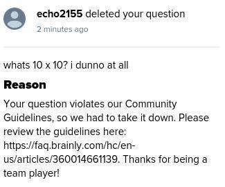 WOW I DID NOT KNOW 10 X 10 AND HE DELETE IT????!?!?!??!? ECHO IS THE SAME GUY WHO IS HAPPY PAUL WAL