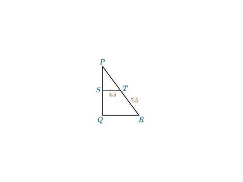 Please Help Me!!!

In the given figure, ST is a midsegment. If △PQR needs to be a right triangle,