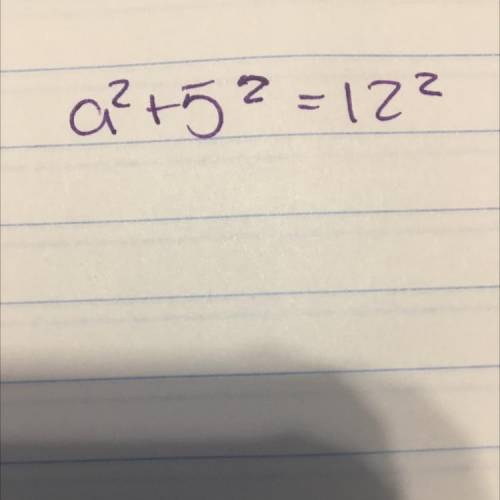 How to solve this using pythagorean theorem