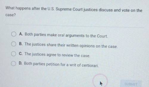 What happens after the us supreme court justices discuss and vote on the case.