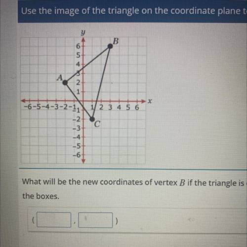 what will be the new coordinates of vertex B if the triangle is dilated with a center at the origin