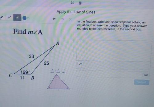 Ive been here for a while and i need some help I will give
apply the law of sines look at