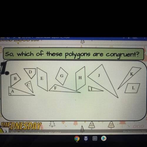 Which of these polygons are congruent?