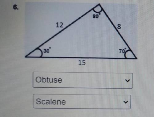 Classify the triangle by it's side and angle