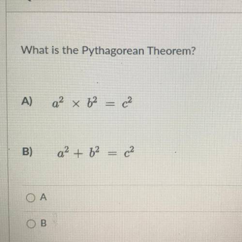What is the Pythagorean theorem? Need help ASAP! Tyyy