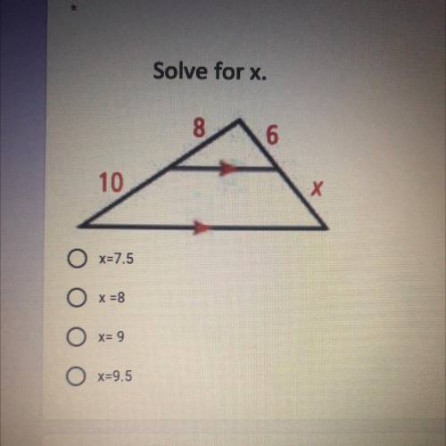 Solve for x
Please help!