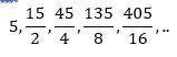 What is the constant ratio of the sequence?