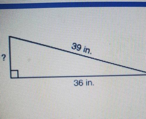 The figure below shows a 39-inch ramp that is attacked to a deck.

How high is the deck if the bas