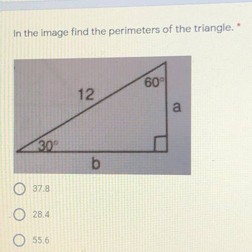 I need to know the perimeters of the triangle!