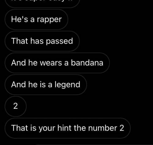 Can someone help me figure out who this rapper is!
Those are the clues i got