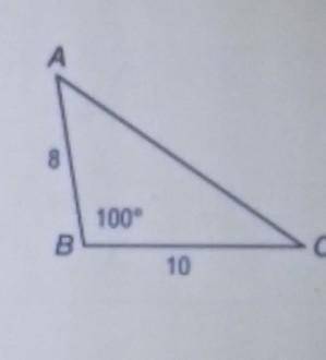 Solve the triangle. Round side lengths to the nearest tenth and angle measures to the nearest degre
