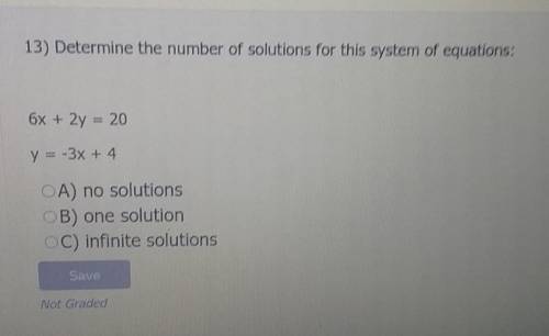 Determine how many solutions if correct bainliest
