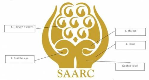 Study the SAARC logo and try to explain the meaning of the details in it.​